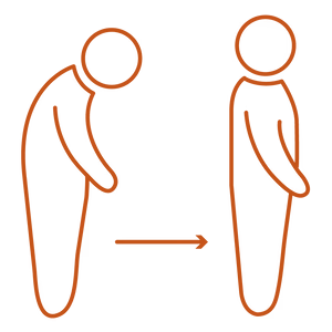 Better posture with a standing desk