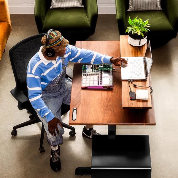 EffyDesk Wildwood Standing Desk - Walnut